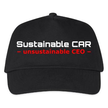 VOITURE DURABLE. Anit Musk dans les couleurs souhaitées - Casquette de baseball Enfant - noir - Devant