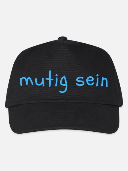 mutig sein - Kinder Basecap - Schwarz
