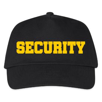 Security - Security Service - Guarding - Protection - Kids’ Baseball Cap - black - Front