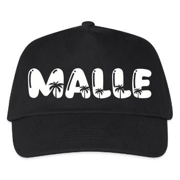 malle palmen - Kinder Basecap - Schwarz - Vorne
