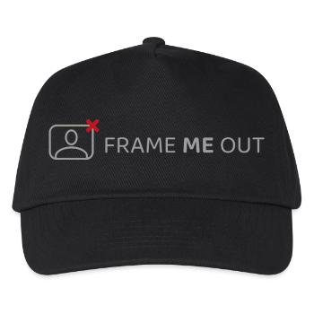 Frame me out - Kinder Basecap - Schwarz - Vorne