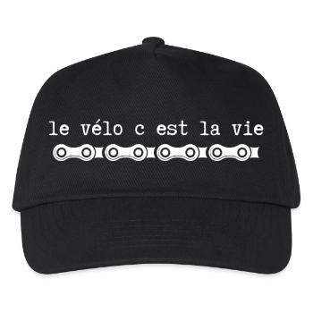 Radfahren ist Leben,Radfahren,Radfahrer,Radfahren - Kinder Basecap - Schwarz - Vorne