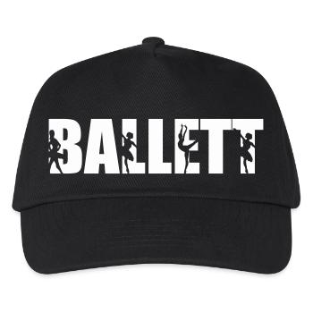 ballett - Kinder Basecap - Schwarz - Vorne