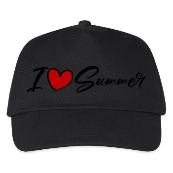 J’adore l’été - Casquette de baseball Enfant - noir - Devant