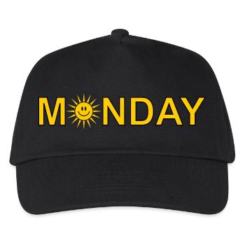 Monday - Kids’ Baseball Cap - black - Front