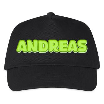 Andreas Andreas - Kids’ Baseball Cap - black - Front
