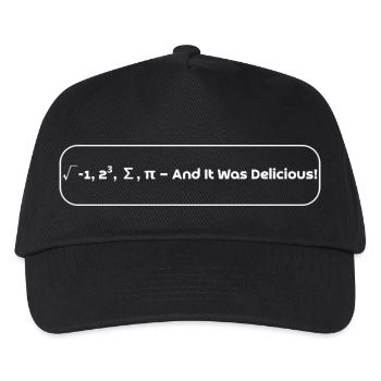 Mathe - Kinder Basecap - Schwarz - Vorne