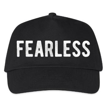 Furchtloses T-Shirt - Kinder Basecap - Schwarz - Vorne