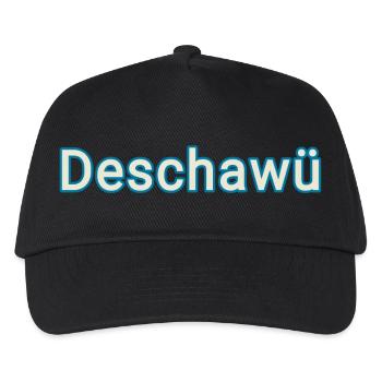 Deja vu in deutsch - Kinder Basecap - Schwarz - Vorne