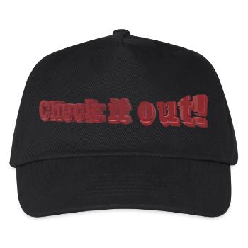 Check it out - Kids’ Baseball Cap - black - Front