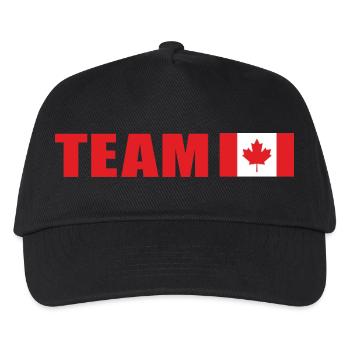 Support Team Canada - Kids’ Baseball Cap - black - Front