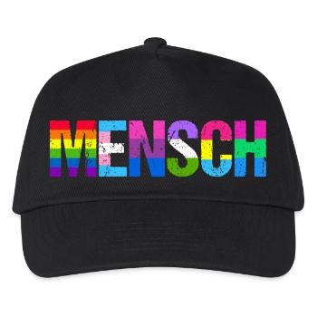 Mensch Pride Month LGBT LGBTQ - Kinder Basecap - Schwarz - Vorne