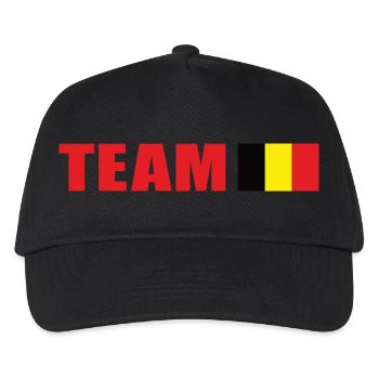 Support Team Belgium - Kids’ Baseball Cap - black - Front