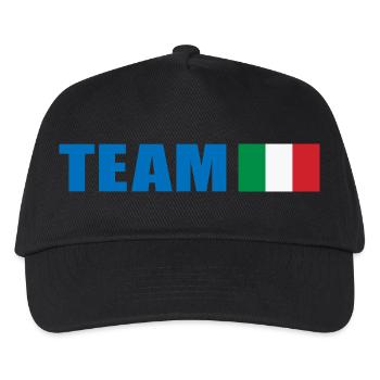Support Team Italy - Kids’ Baseball Cap - black - Front