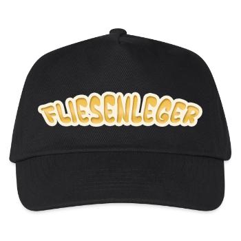 Job Fliesenleger - Kinder Basecap - Schwarz - Vorne