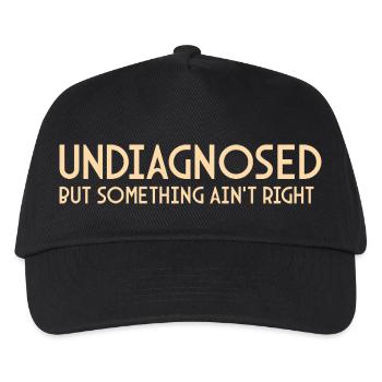 Nicht diagnostiziert, aber etwas stimmt nicht Psychische Gesundheit - Kinder Basecap - Schwarz - Vorne
