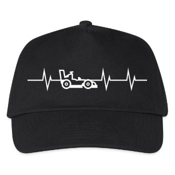 Heartbeat of Speed – Born to Race - Kinder Basecap - Schwarz - Vorne