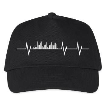 Heartbeat of Sound - Kids’ Baseball Cap - black - Front