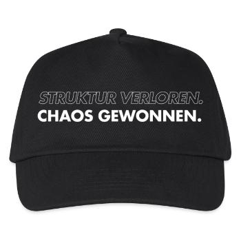 Structure lost, chaos won - Kids’ Baseball Cap - black - Front