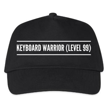 keyboard warrior ( level 99 ) - Casquette de baseball Enfant - noir - Devant