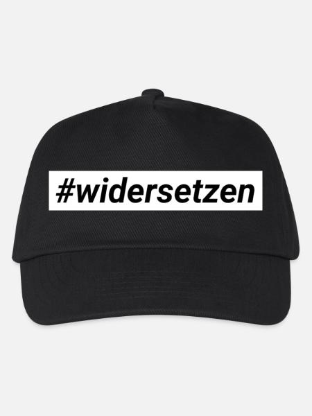 widersetzen gegen afd rechts widerstand leisten - Kinder Basecap - Schwarz