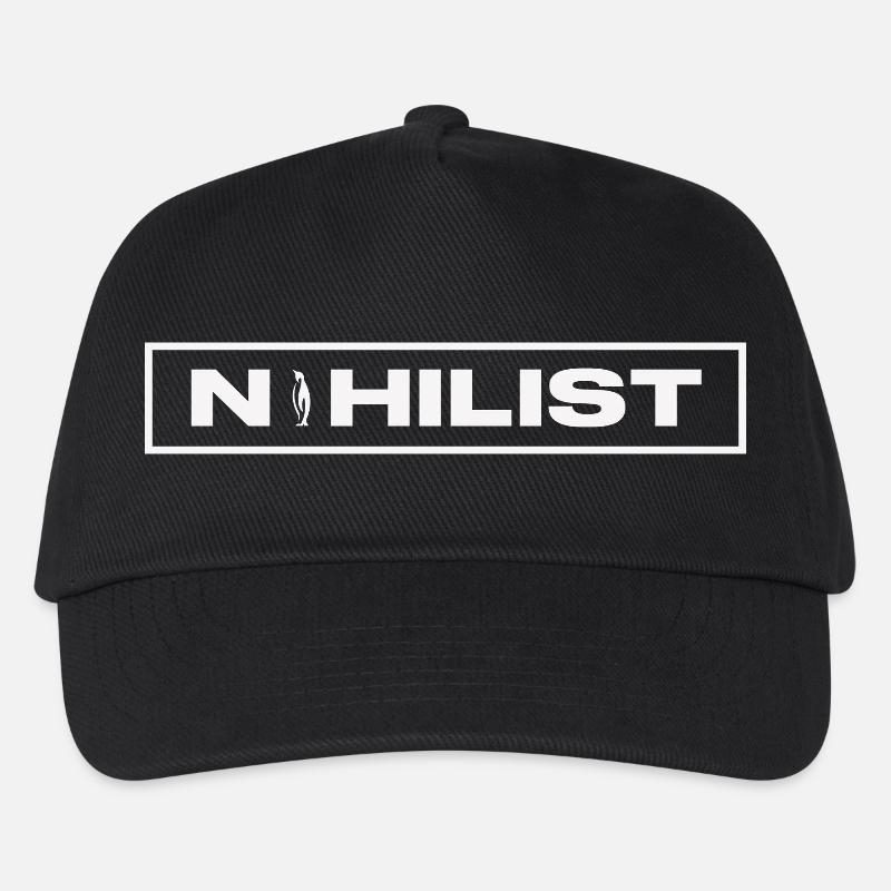 NIHILIST_PENGUIN_LIGHT - Kinder Basecap - Schwarz