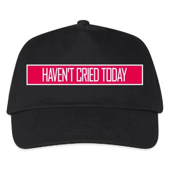 Je n’ai pas pleuré aujourd’hui en disant une ironie émotionnelle drôle - Casquette de baseball Enfant - noir - Devant
