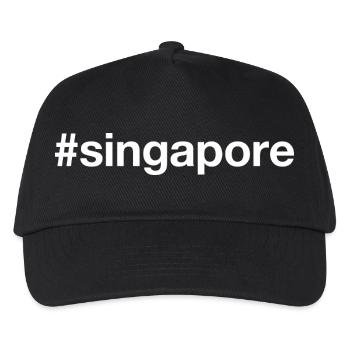 Singapore Singapur Hashtag - Kids’ Baseball Cap - black - Front