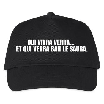 Qui vivra verra : La version honnête  - Casquette de baseball Enfant - noir - Devant