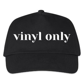Vinyl Only Idea for DJ, Junglist, Digger, Music - Kids’ Baseball Cap - black - Front