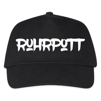 Ruhrpott - Pott - Ruhr - Zeche - Zollverein - NRW - Kinder Basecap - Schwarz - Vorne