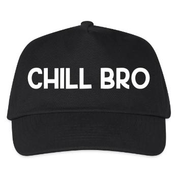 Chill Bro - Kinder Basecap - Schwarz - Vorne