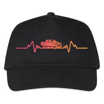 Sunset Heartbeat Pickup - Kinder Basecap - Schwarz - Vorne