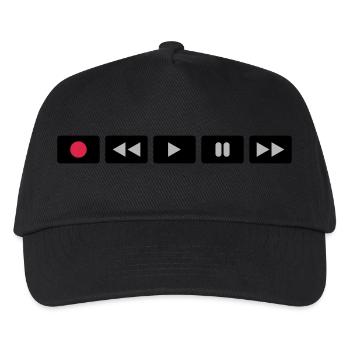 Oldschool Videocontrol - Kids’ Baseball Cap - black - Front