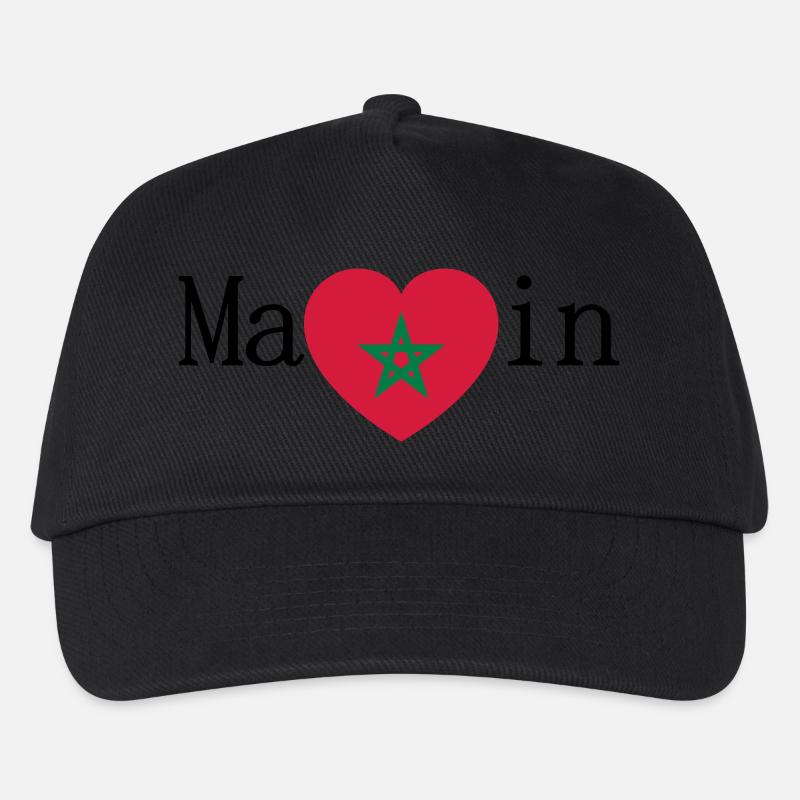 Marokko - Kinder Basecap - Schwarz