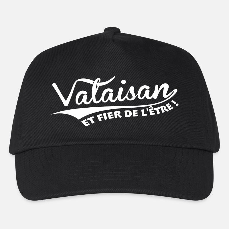 Valaisan et fier de l'être - Casquette de baseball Enfant - noir