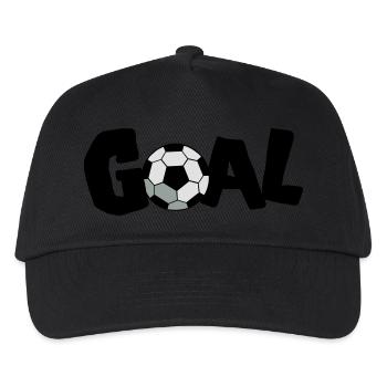 objectif de ballon de football! FOOTBALL! - Casquette de baseball Enfant - noir - Devant