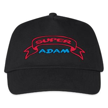 SUPER ADAM - Kids’ Baseball Cap - black - Front