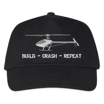 Build Crash Repeat RC hélicoptère hélicoptère modèle - Casquette de baseball Enfant - noir - Devant