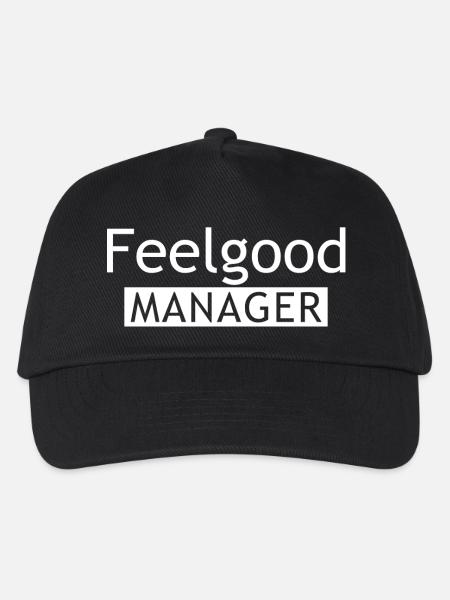 Feelgood Manager Tshirt - Kinder Basecap - Schwarz
