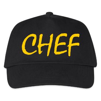Chef - Casquette de baseball Enfant - noir - Devant