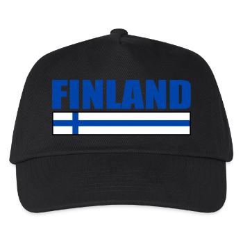 Finland - Kids’ Baseball Cap - black - Front