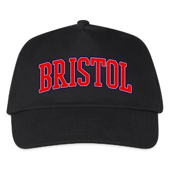 Bristol Varsity Bogen-Logo - Kinder Basecap - Schwarz - Vorne