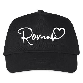 Roma Herzschlag Rom - Kinder Basecap - Schwarz - Vorne
