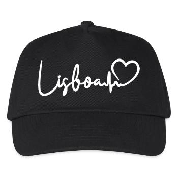 Lisboa Herzschlag Lissabon - Kinder Basecap - Schwarz - Vorne