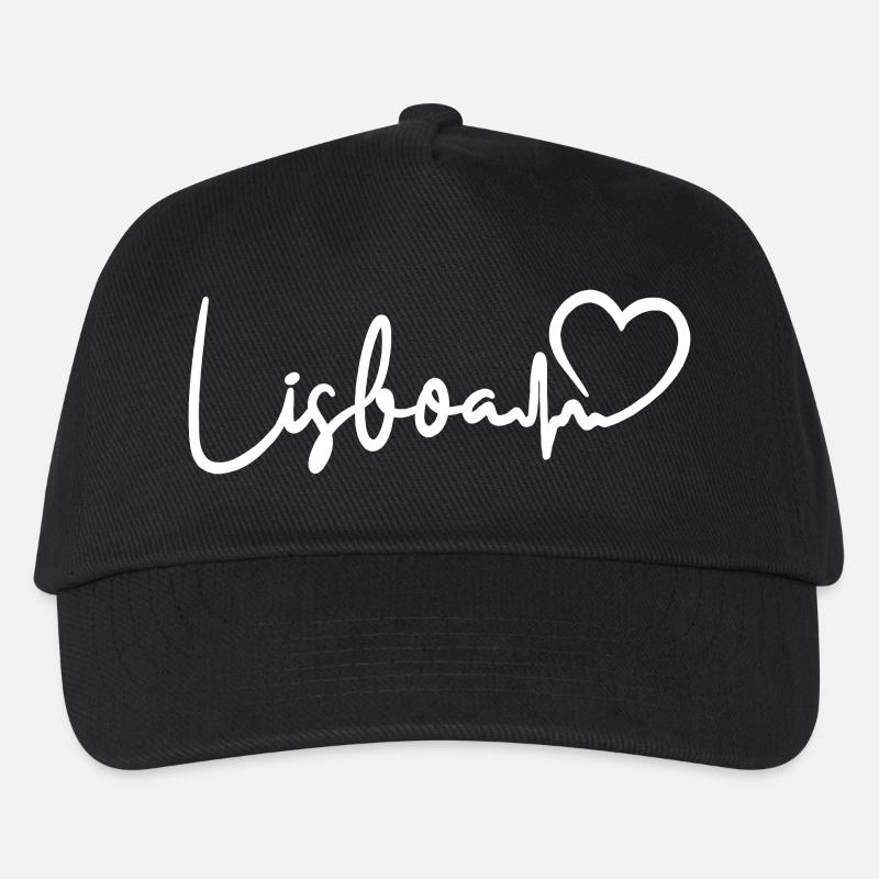 Lisboa Herzschlag Lissabon - Kinder Basecap - Schwarz