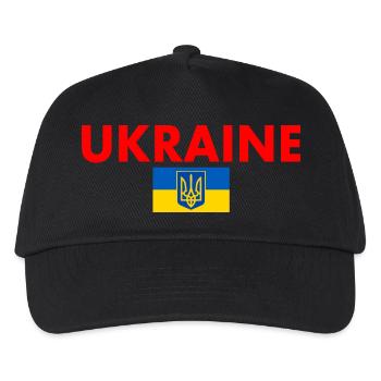 Ukraine - Kinder Basecap - Schwarz - Vorne