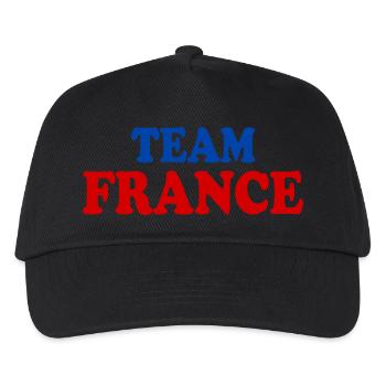 Frankreich - Kinder Basecap - Schwarz - Vorne