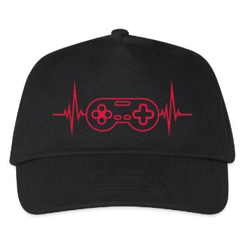 Contrôleur d’impulsions Heartbeat Retro - Casquette de baseball Enfant - noir - Devant
