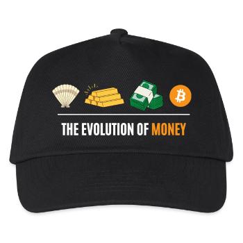 The evolution of money - Kids’ Baseball Cap - black - Front